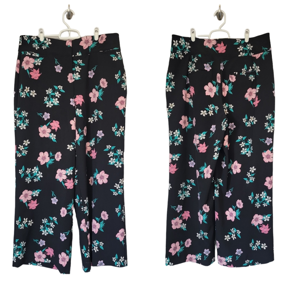 Lane Bryant Allie Floral Wide Leg Pants